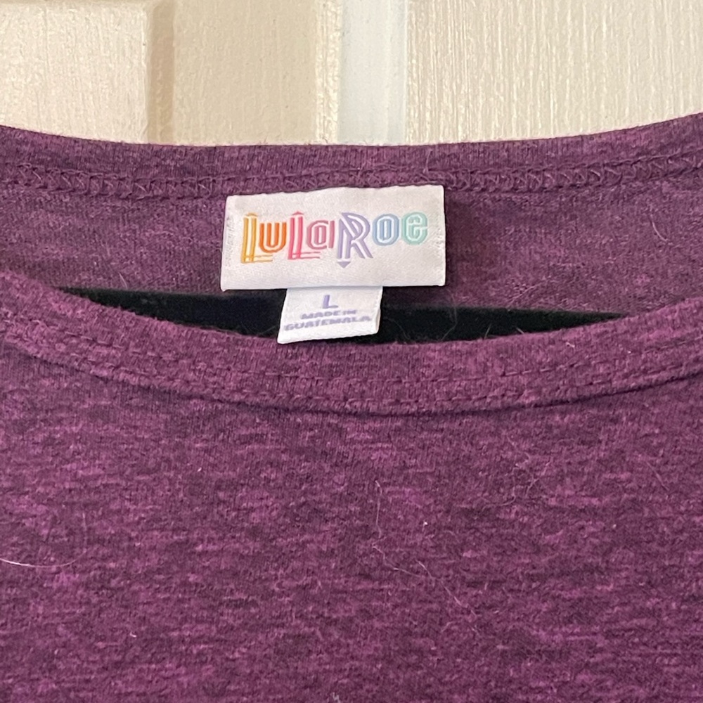 LuLaRoe Purple High-Low Dress - Picture 3 of 5